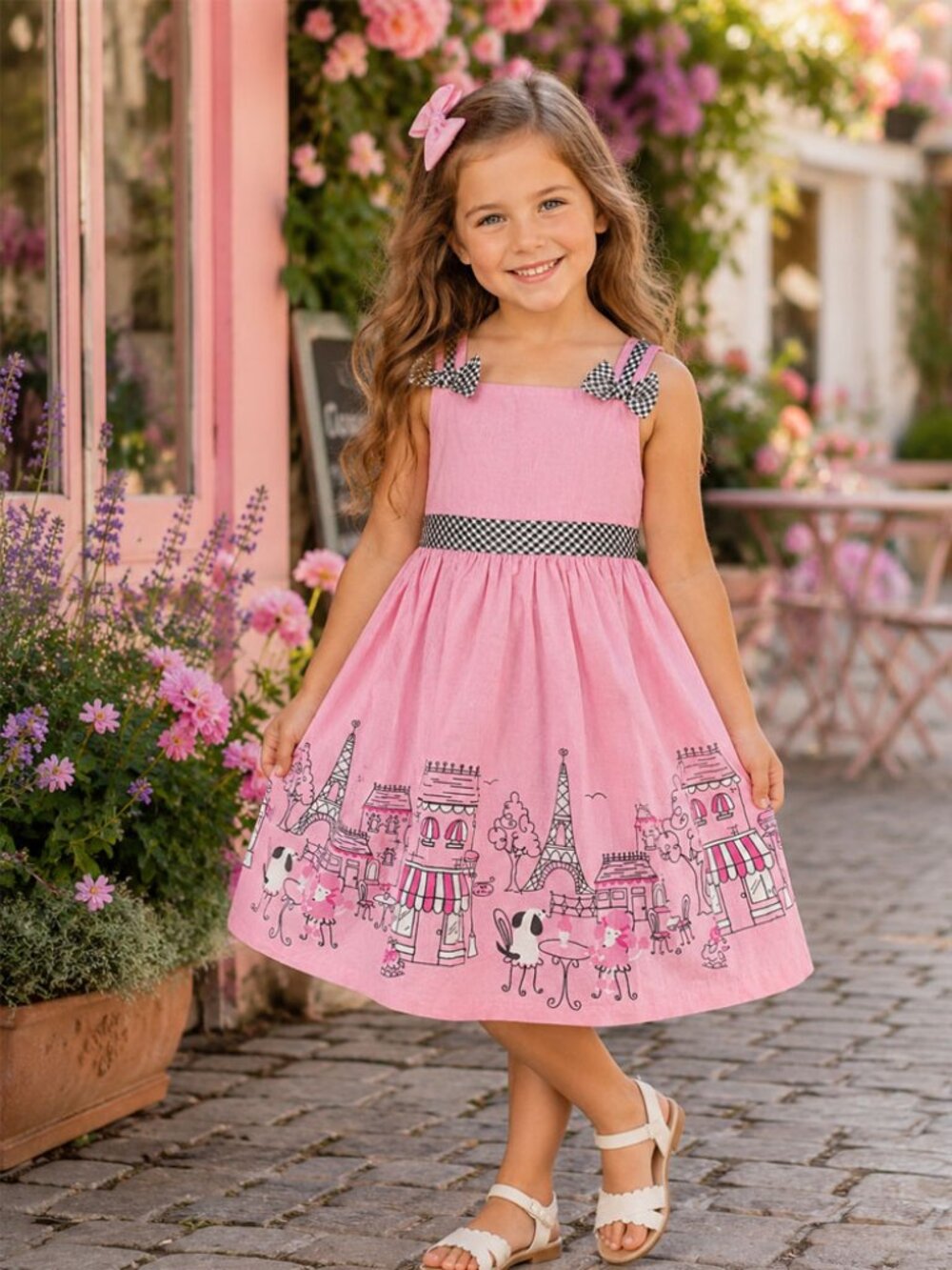 Rare Editions Pink Paris Dress Size 4